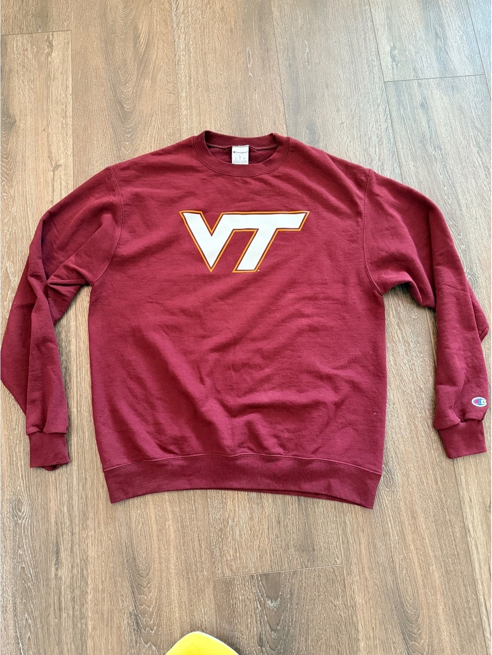 Champion Virginia Tech Hokies Crewneck Sweatshirt Maroon Large VT College
